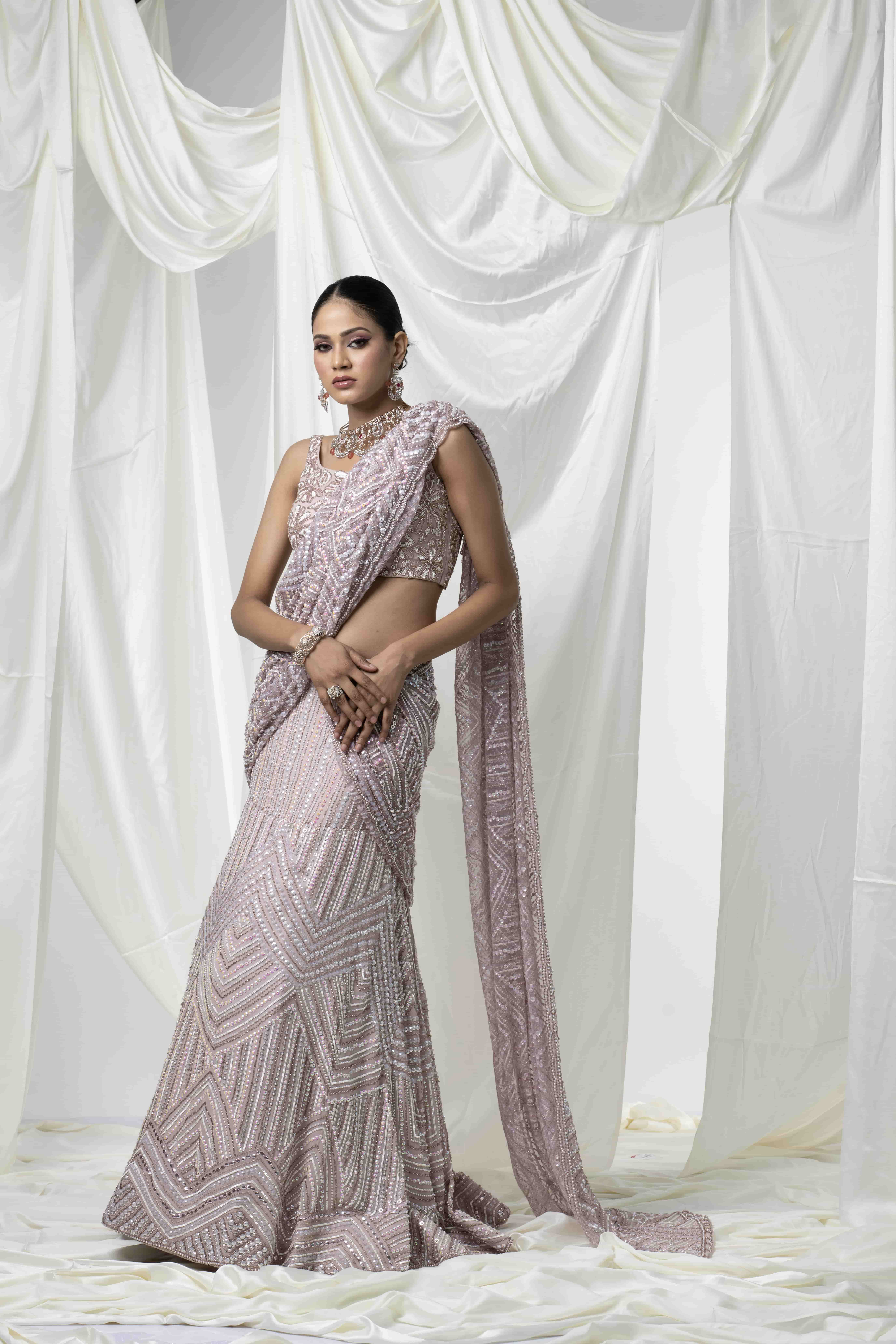  draped saree 